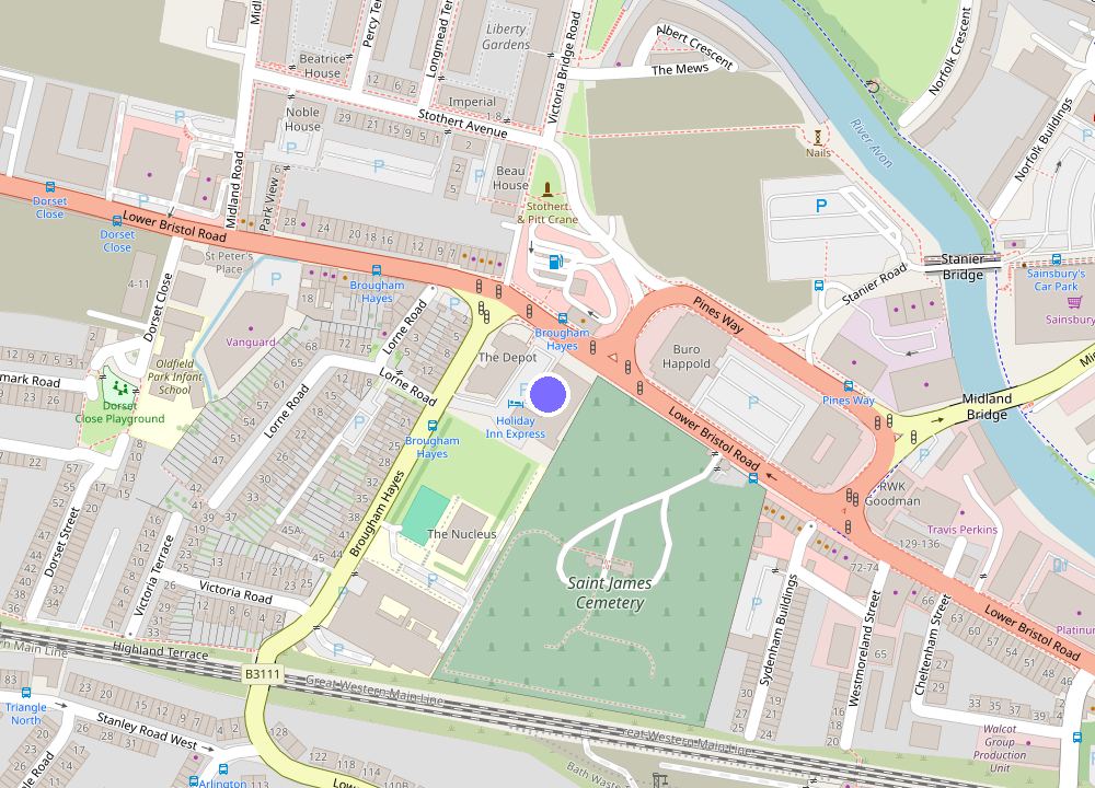 Map: Holiday Inn Express Bath by IHG